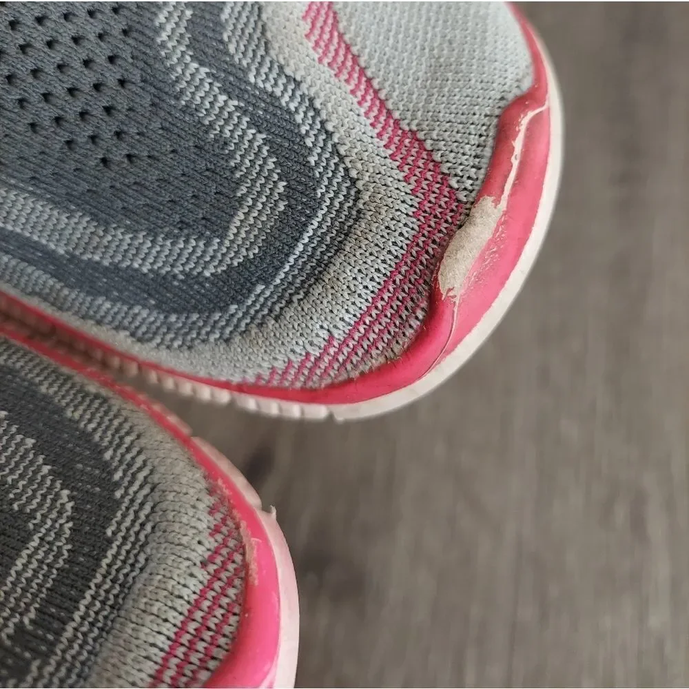 Nike Free Flyknit 5 Running Shoes, Grey Pink Foil 9.5